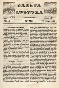 Gazeta Lwowska. 1846, nr 23