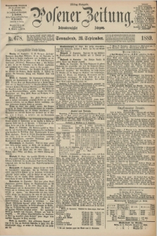 Posener Zeitung. Jg.96, Nr. 678 (28 September 1889) - Mittag=Ausgabe.