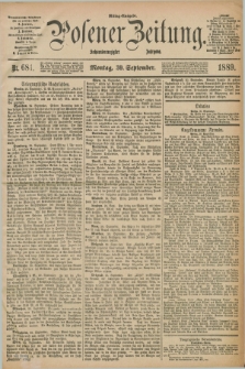 Posener Zeitung. Jg.96, Nr. 681 (30 September 1889) - Mittag=Ausgabe.
