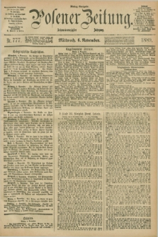 Posener Zeitung. Jg.96, Nr. 777 (6 November 1889) - Mittag=Ausgabe.