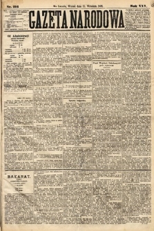 Gazeta Narodowa. 1886, nr 216