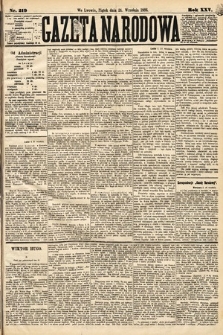 Gazeta Narodowa. 1886, nr 219