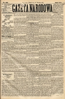 Gazeta Narodowa. 1886, nr 222