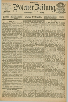 Posener Zeitung. Jg.96, Nr. 903 (27 Dezember 1889) - Abend=Ausgabe.