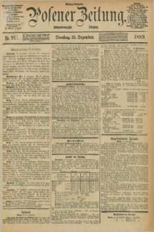 Posener Zeitung. Jg.96, Nr. 911 (31 Dezember 1889) - Mittag=Ausgabe.