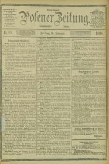 Posener Zeitung. Jg.97, Nr. 23 (10 Januar 1890) - Mittag=Ausgabe.