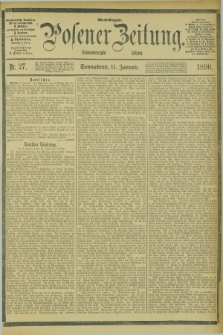 Posener Zeitung. Jg.97, Nr. 27 (11 Januar 1890) - Abend=Ausgabe.