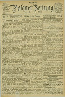 Posener Zeitung. Jg.97, Nr. 71 (29 Januar 1890) - Mittag=Ausgabe.