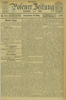 Posener Zeitung. Jg.97, Nr. 223 (29 März 1890) - Morgen=Ausgabe. + dod.