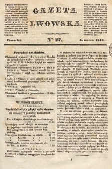 Gazeta Lwowska. 1846, nr 27