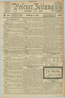 Posener Zeitung. Jg.97, Nr. 498 (21 Juli 1890) - Mittag=Ausgabe.