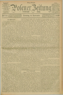 Posener Zeitung. Jg.97, Nr. 641 (14 September 1890) + dod.