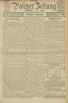 Posener Zeitung. Jg.97, Nr. 642 (15 September 1890)