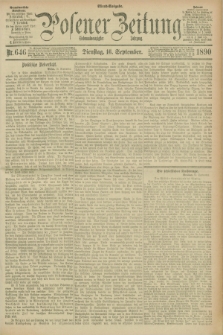 Posener Zeitung. Jg.97, Nr. 646 (16 September 1890) - Abend=Ausgabe.
