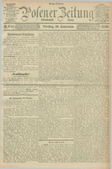 Posener Zeitung. Jg.97, Nr. 680 (30 September 1890) - Morgen=Ausgabe. + dod.