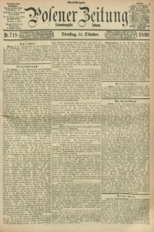 Posener Zeitung. Jg.97, Nr. 718 (14 Oktober 1890) - Abend=Ausgabe.