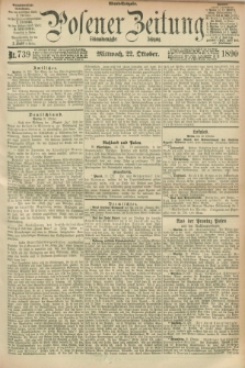 Posener Zeitung. Jg.97, Nr. 739 (22 Oktober 1890) - Abend=Ausgabe.