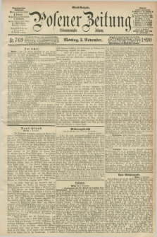 Posener Zeitung. Jg.97, Nr. 769 (3 November 1890) - Abend=Ausgabe.