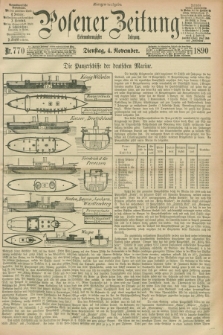 Posener Zeitung. Jg.97, Nr. 770 (4 November 1890) - Morgen=Ausgabe. + dod.