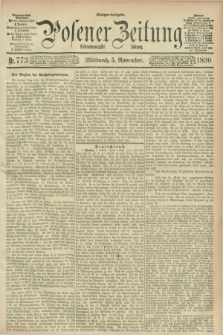 Posener Zeitung. Jg.97, Nr. 773 (5 November 1890) - Morgen=Ausgabe. + dod.