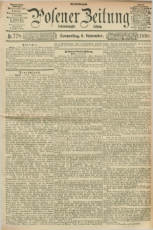 Posener Zeitung. Jg.97, Nr. 778 (6 November 1890) - Abend=Ausgabe.