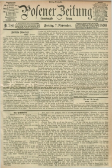 Posener Zeitung. Jg.97, Nr. 780 (7 November 1890) - Mittag=Ausgabe.