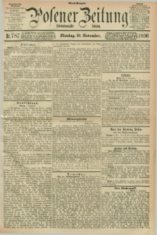 Posener Zeitung. Jg.97, Nr. 787 (10 November 1890) - Abend=Ausgabe.