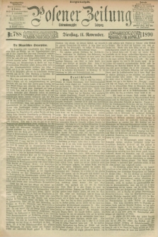 Posener Zeitung. Jg.97, Nr. 788 (11 November 1890) - Morgen=Ausgabe. + dod.