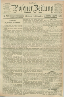 Posener Zeitung. Jg.97, Nr. 793 (12 November 1890) - Abend=Ausgabe.