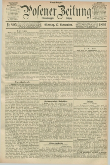 Posener Zeitung. Jg.97, Nr. 805 (17 November 1890) - Abend=Ausgabe.