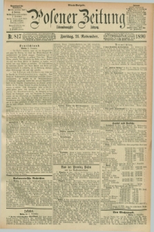 Posener Zeitung. Jg.97, Nr. 817 (21 November 1890) - Abend=Ausgabe.