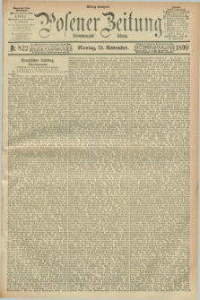 Posener Zeitung. Jg.97, Nr. 822 (24 November 1890) - Mittag=Ausgabe.