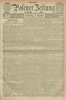 Posener Zeitung. Jg.97, Nr. 867 (11 Dezember 1890) - Mittag=Ausgabe.