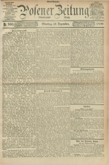Posener Zeitung. Jg.97, Nr. 906 (29 Dezember 1890) - Abend=Ausgabe.