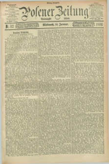 Posener Zeitung. Jg.98, Nr. 32 (14 Januar 1891) - Mittag=Ausgabe.