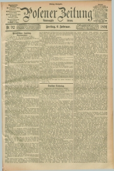 Posener Zeitung. Jg.98, Nr. 92 (6 Februar 1891) - Mittag=Ausgabe.