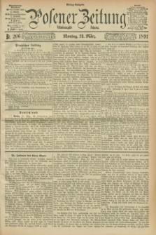 Posener Zeitung. Jg.98, Nr. 206 (23 März 1891) - Mittag=Ausgabe.