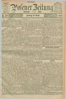 Posener Zeitung. Jg.98, Nr. 248 (10 April 1891) - Abend=Ausgabe.