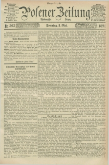 Posener Zeitung. Jg.98, Nr. 303 (3 Mai 1891) - Morgen=Ausgabe. + dod.