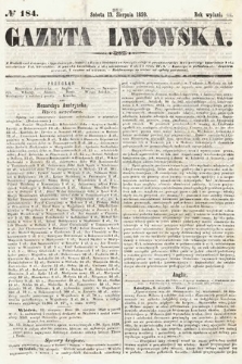 Gazeta Lwowska. 1859, nr 184