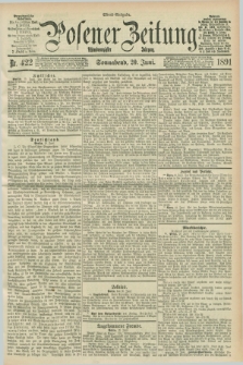 Posener Zeitung. Jg.98, Nr. 422 (20 Juni 1891) - Abend=Ausgabe.