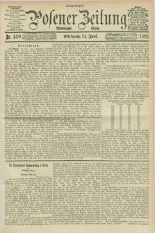 Posener Zeitung. Jg.98, Nr. 430 (24 Juni 1891) - Mittag=Ausgabe.
