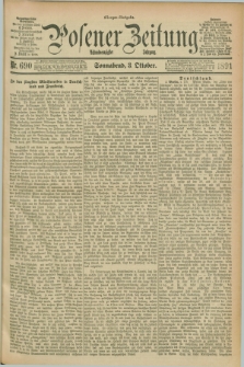 Posener Zeitung. Jg.98, Nr. 690 (3 Oktober 1891) - Morgen=Ausgabe. + dod.