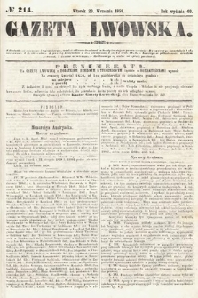 Gazeta Lwowska. 1859, nr 214