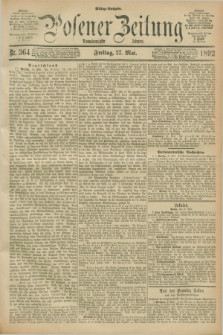 Posener Zeitung. Jg.99, Nr. 364 (27 Mai 1892) - Mittag=Ausgabe.