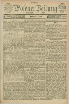 Posener Zeitung. Jg.99, Nr. 383 (3 Juni 1892) - Abend=Ausgabe.