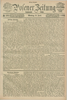 Posener Zeitung. Jg.99, Nr. 402 (13 Juni 1892) - Mittag=Ausgabe.
