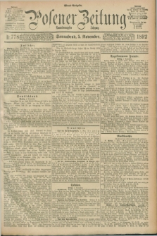Posener Zeitung. Jg.99, Nr. 778 (5 November 1892) - Abend=Ausgabe.