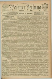 Posener Zeitung. Jg.99, Nr. 822 (23 November 1892) - Mittag=Ausgabe.