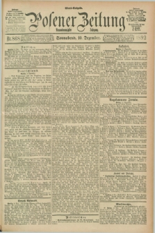 Posener Zeitung. Jg.99, Nr. 868 (10 Dezember 1892) - Abend=Ausgabe.